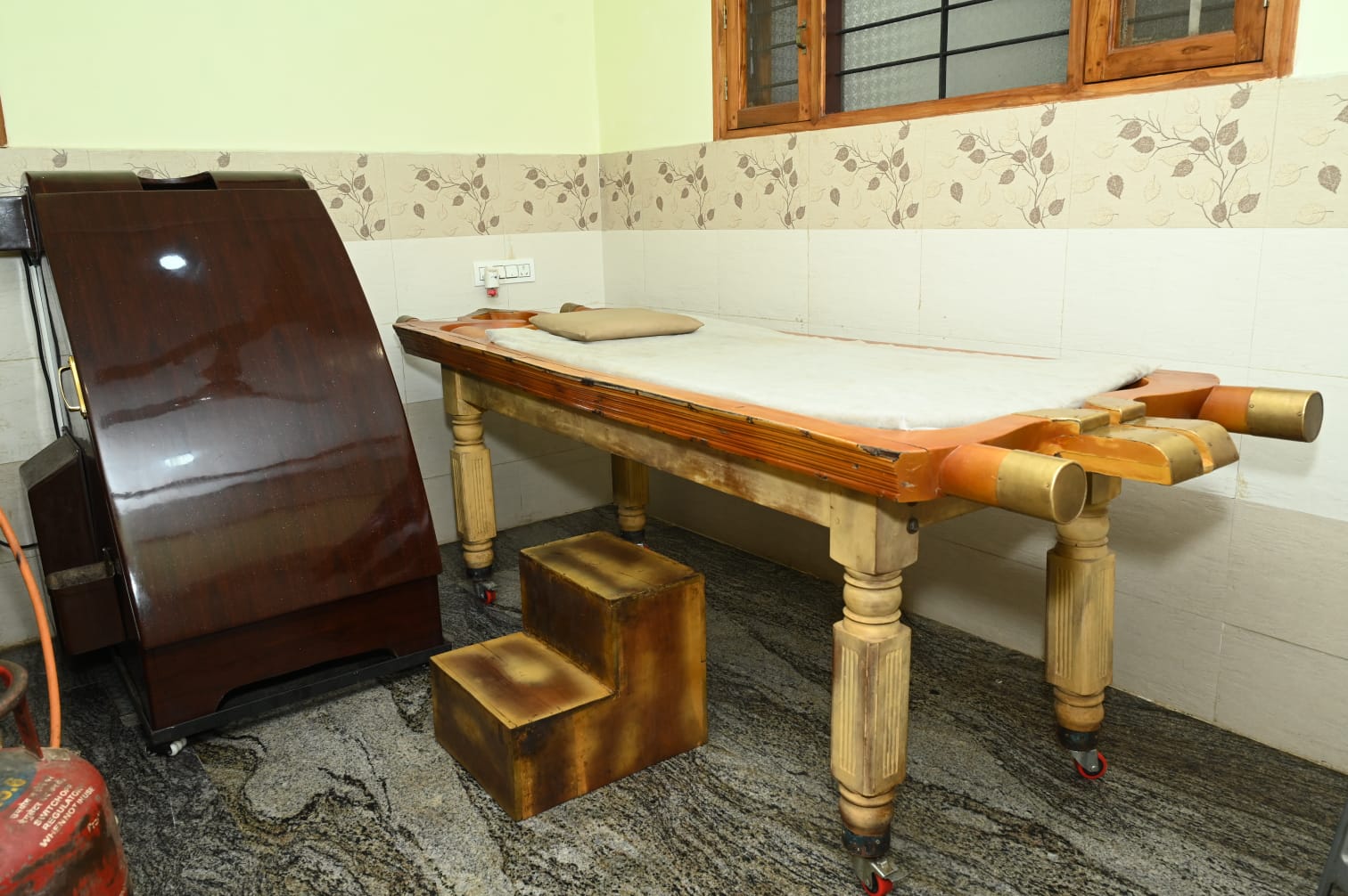 Patient relaxing during therapy